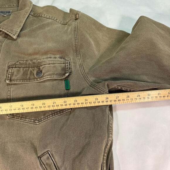 Guess USA American Tradition Mens Jeans Jacket Size X-Large Color Brown - Picture 5 of 6